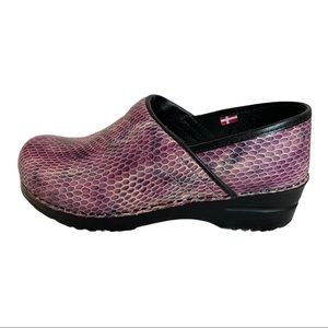 Sanita Purple Sonora Reptile Professional Clogs